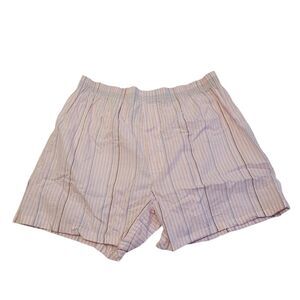 George Men's Boxer Shorts Size M (32-34) Pink Stripe Cotton Blend New No Tags